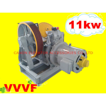 Máquina de tracción Motor de engranaje de elevación VVVF